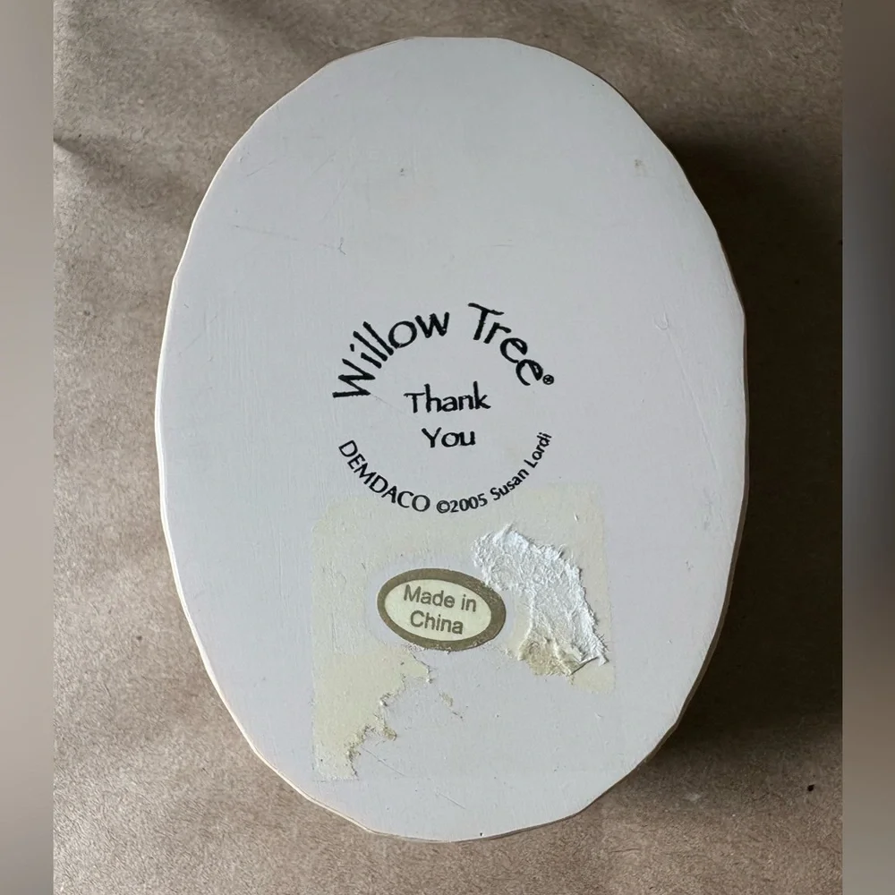 Willow Tree Demdaco Susan Lordi 2005 Thank You Keepsake Trinket Box - Picture 7 of 7